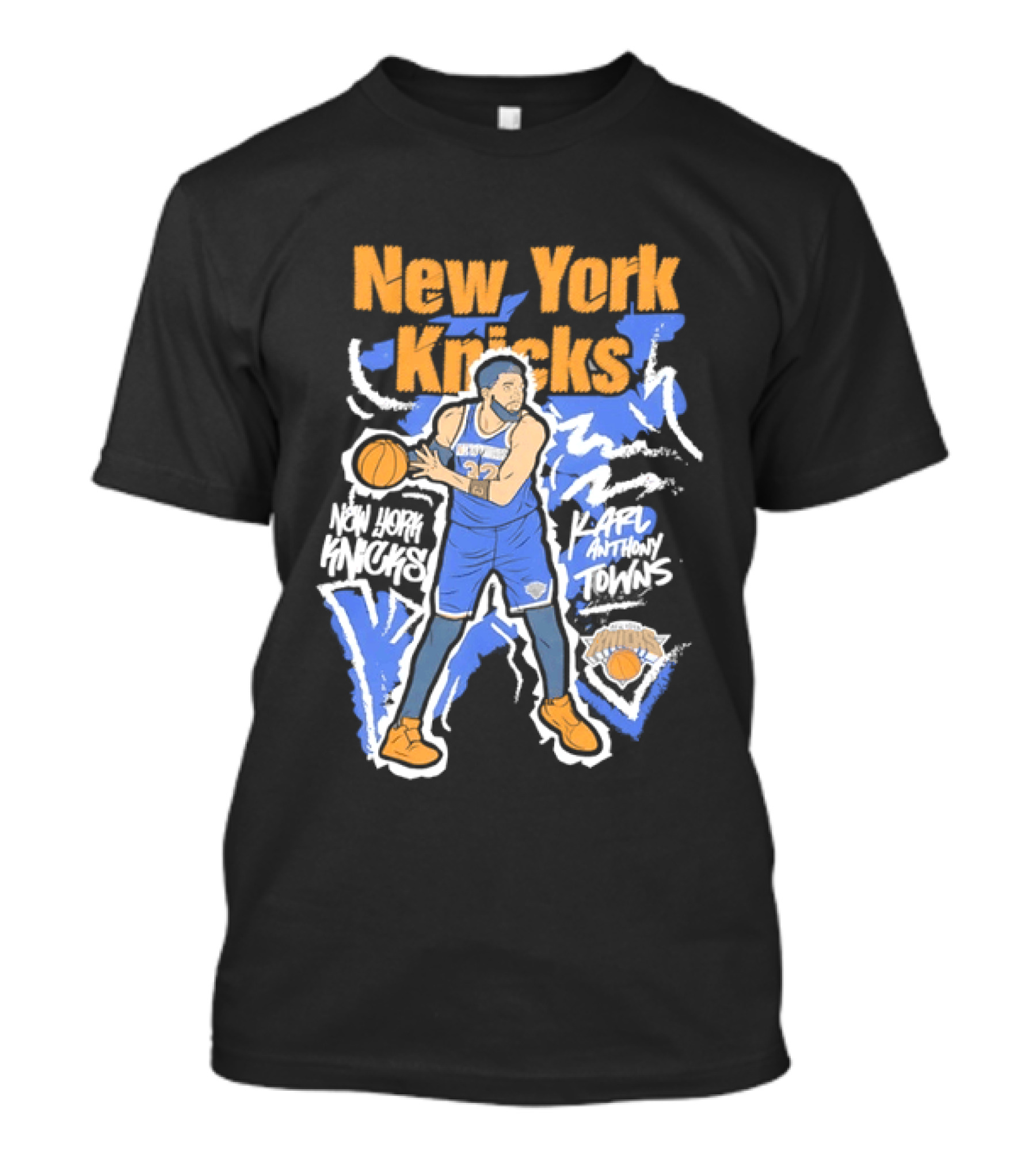 New York Knicks NBA Karl Anthony Towns Basketball T-Shirt