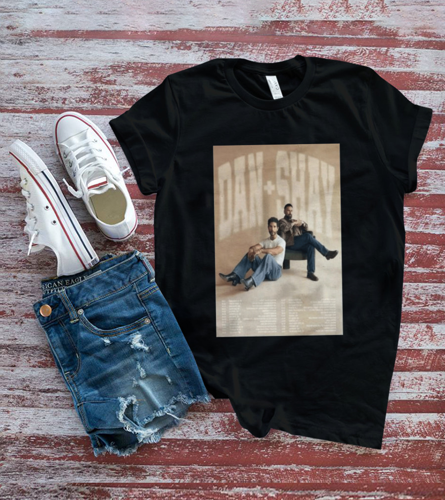 Dan + Shay 2026 Tour Dates Featuring North America Locations T-Shirt
