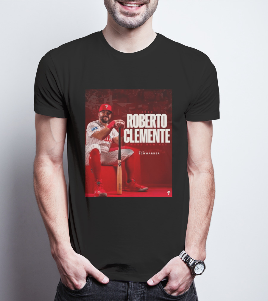 2026 Kyle Schwarber Roberto Clemente Award Nominee Phillies Baseball Recognition T-Shirt