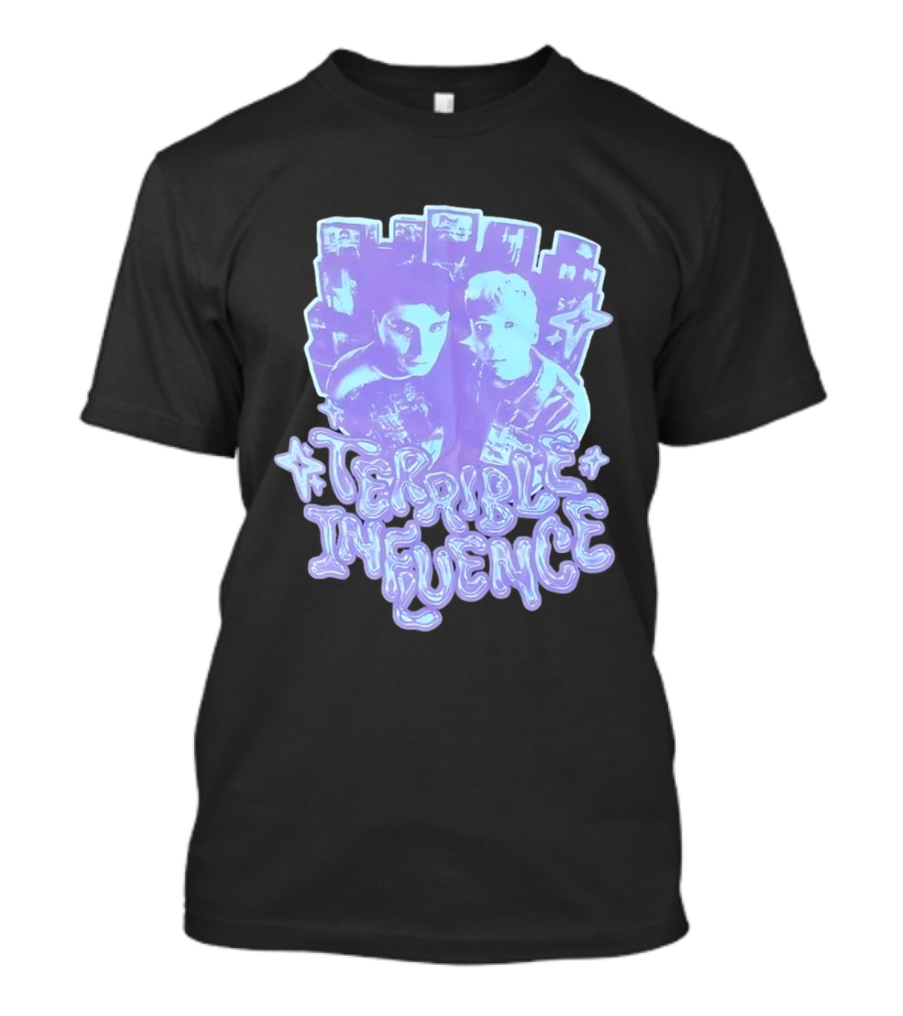 Terrible Influence Gerard Way Frank Iero Graphic Duo Purple T-Shirt