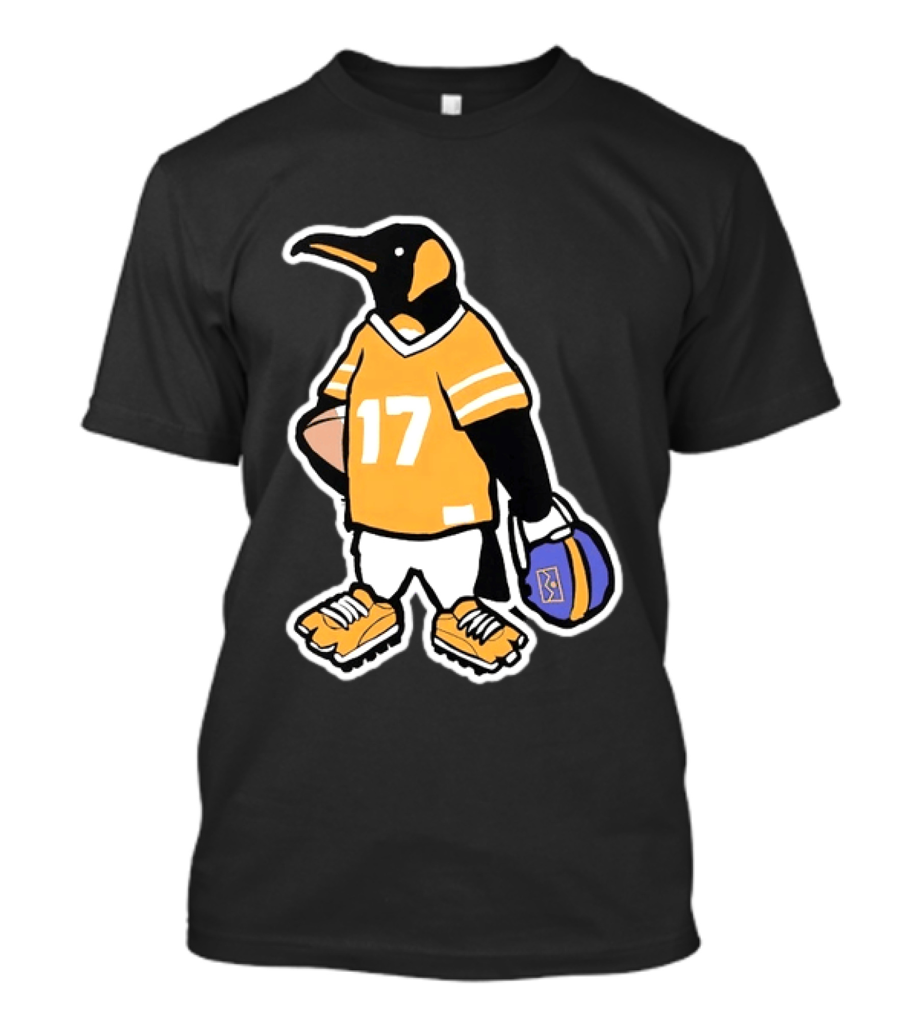DNVR Number 17 Penguin In Denver Football Gear T-Shirt