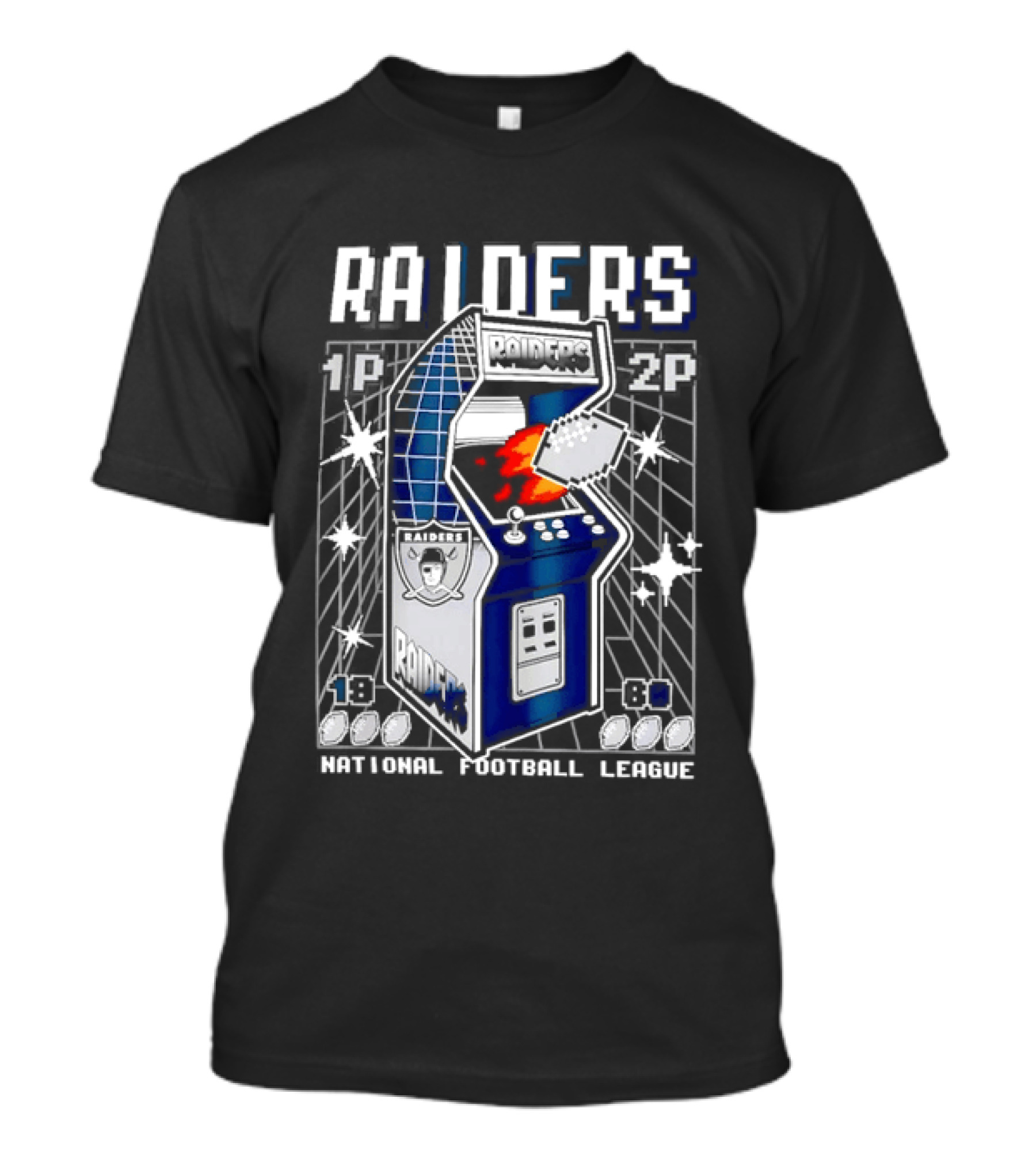Las Vegas Raiders Arcade Machine NFL T-Shirt