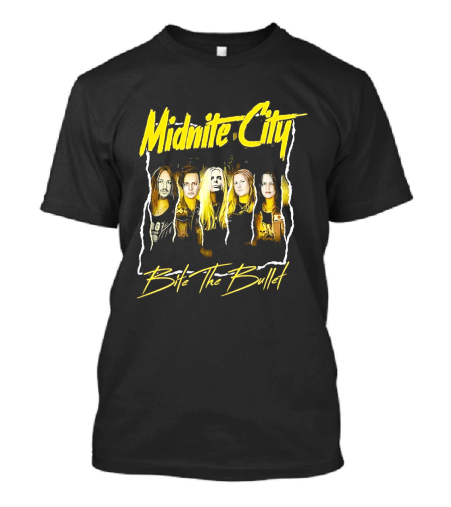 Midnite City Bite The Bullet Band Hard Rock Music T-Shirt
