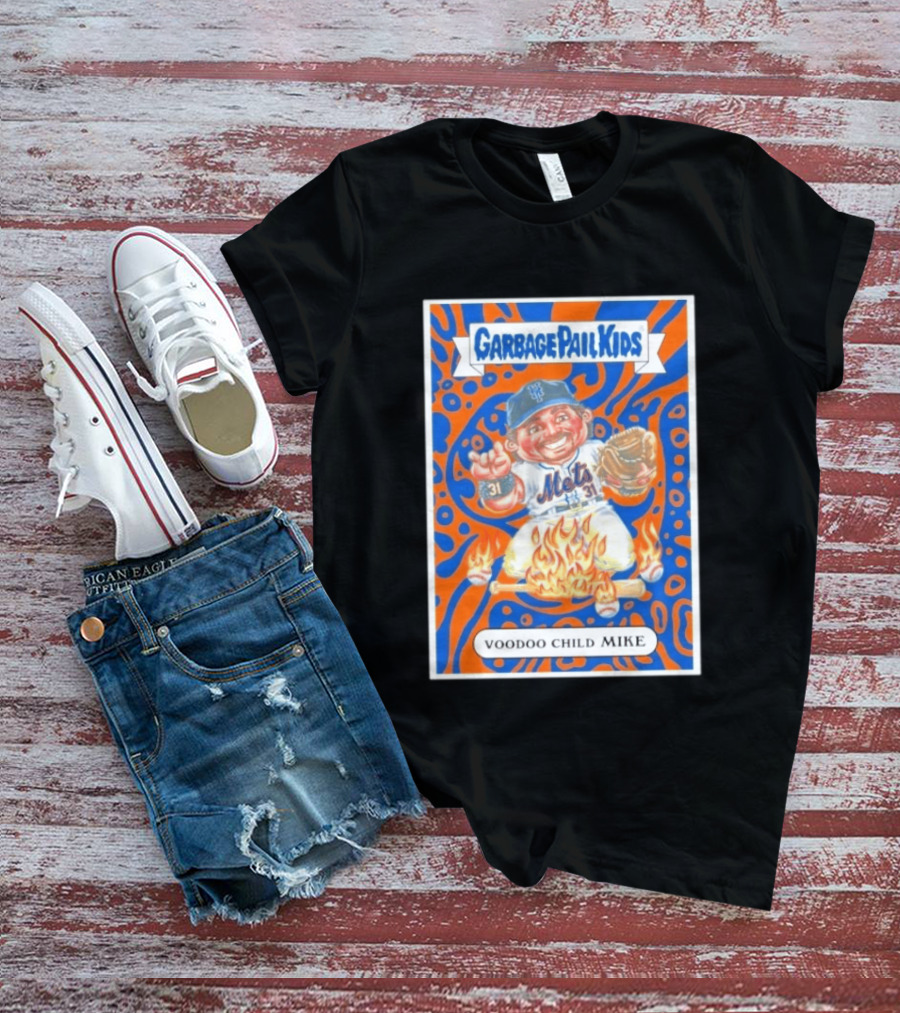 Garbage Pail Kids Mets Voodoo Child Mike Piazza Cards T-Shirt