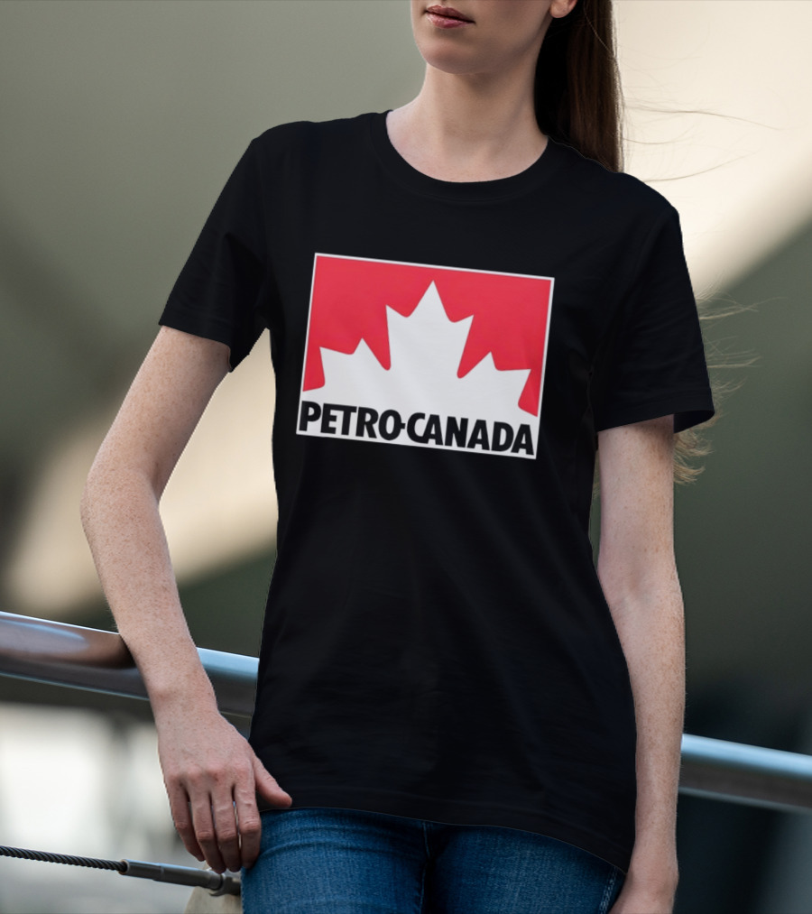 Petro Canada Canadian Gas Station Maple Leaf Branding T-Shirt