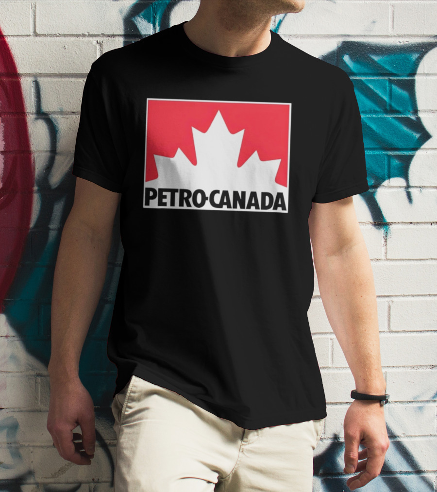 Petro Canada Canadian Gas Station Maple Leaf Branding T-Shirt