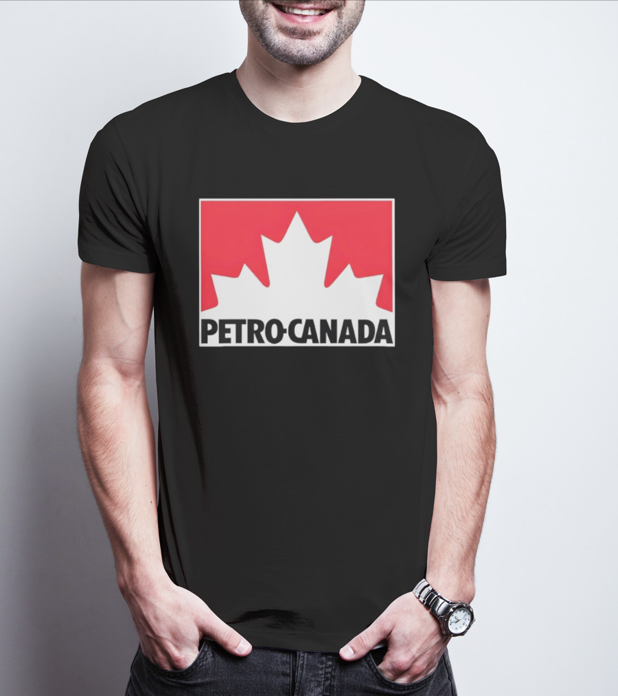 Petro Canada Canadian Gas Station Maple Leaf Branding T-Shirt