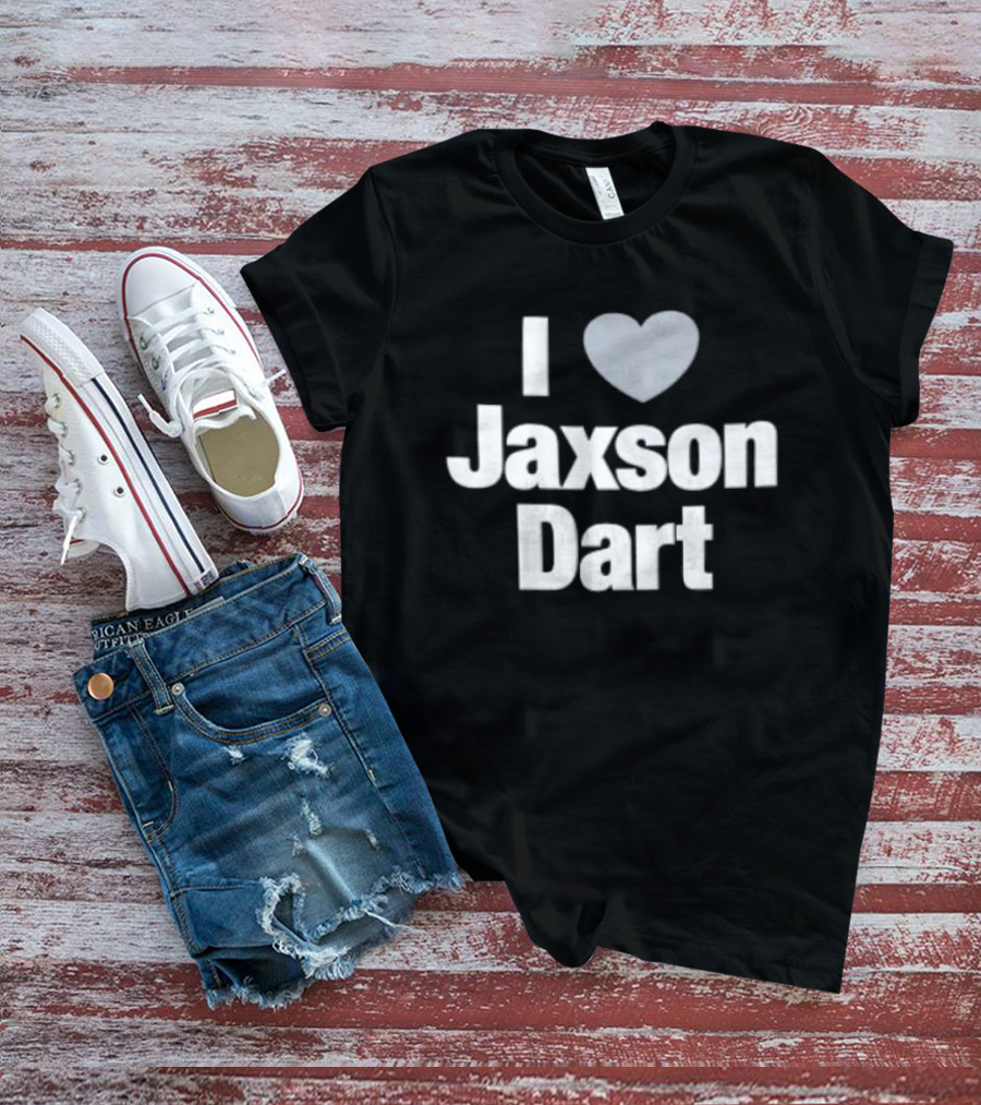I Love Jaxson Dart New York Giants T-Shirt