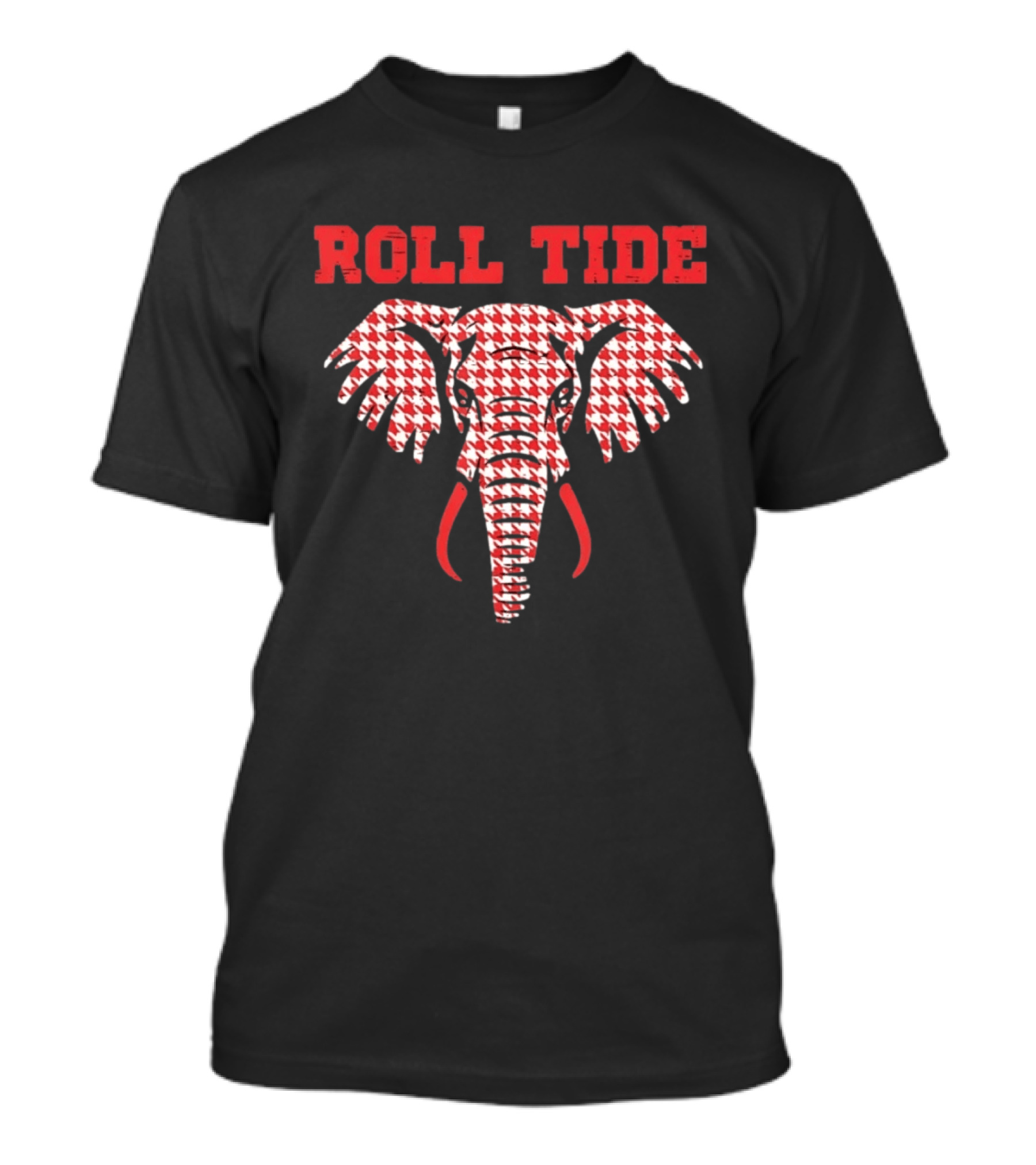 Alabama Crimson Tide Roll Tide Houndstooth Elephant T-Shirt