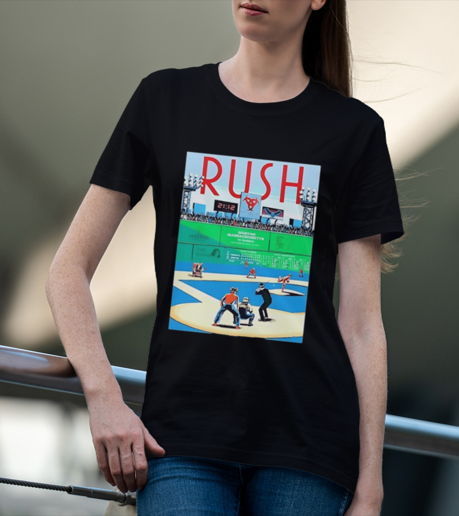 Rush 2112 Fifty Something Tour Boston Massachusetts TD Garden September 5 2024 Stadium Baseball T-Shirt
