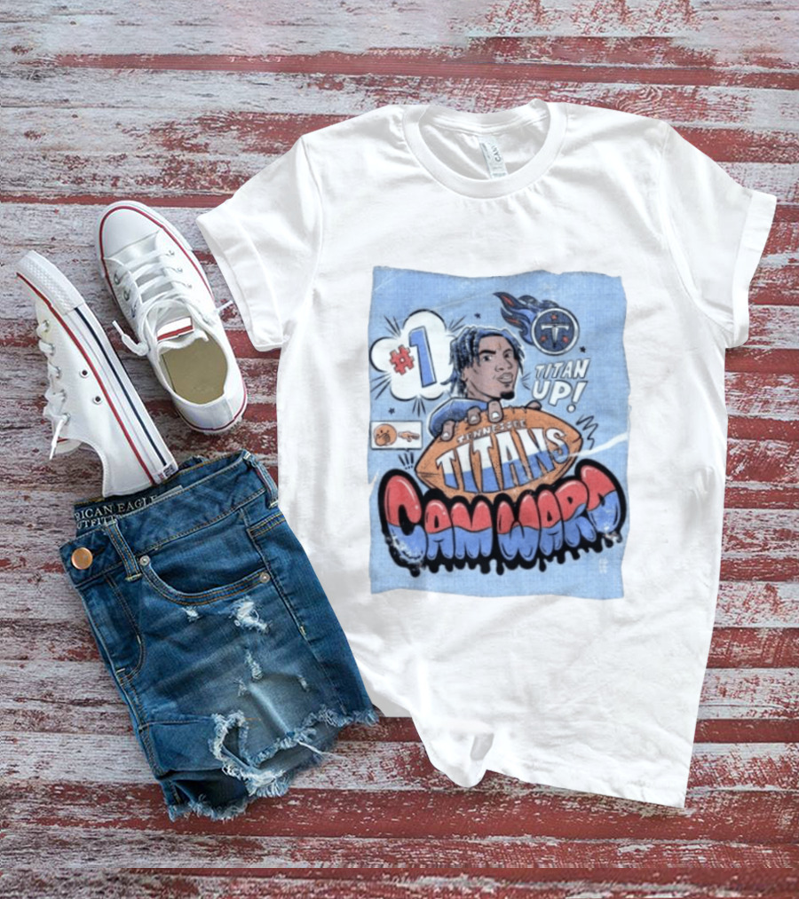 #1 Tennessee Titans Titan Up Cam Ward Comic T-Shirt