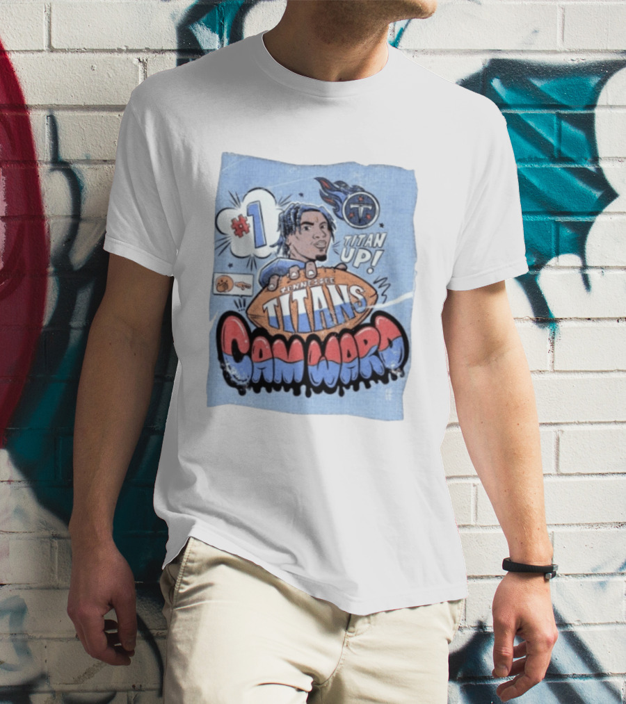 #1 Tennessee Titans Titan Up Cam Ward Comic T-Shirt