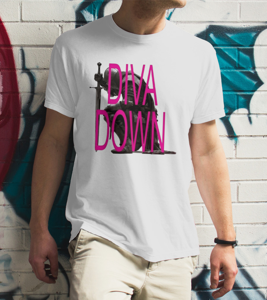 Diva Down Knight Sword Warrior Armor T-Shirt