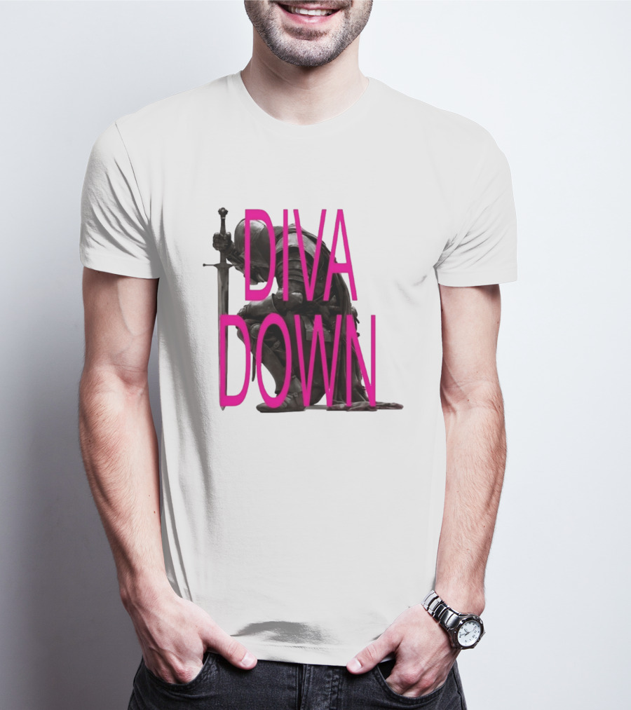 Diva Down Knight Sword Warrior Armor T-Shirt