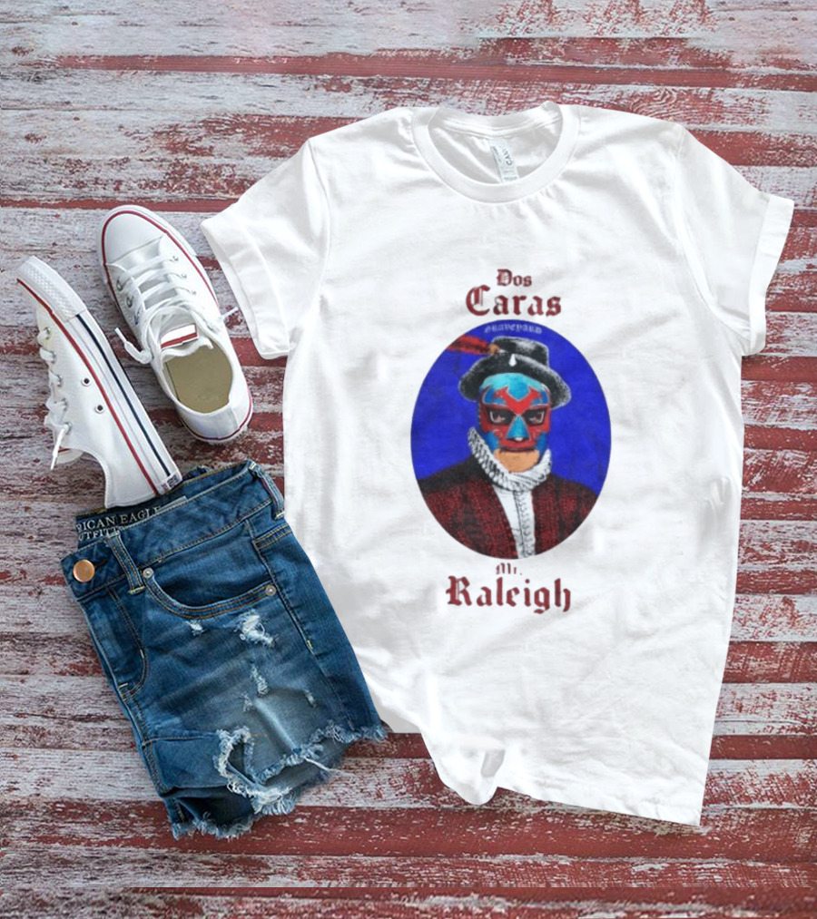 Dos Caras Mr Raleigh Graveyard Lucha Libre Mask T-Shirt