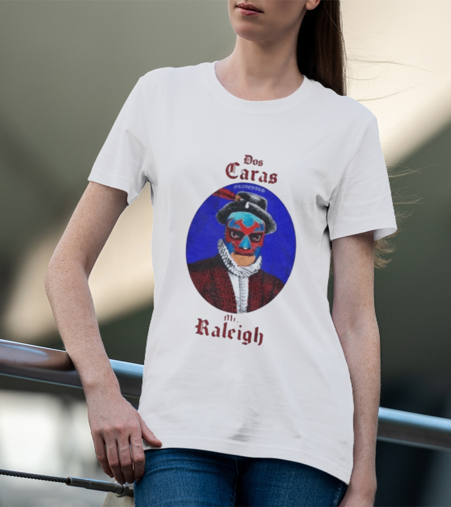 Dos Caras Mr Raleigh Graveyard Lucha Libre Mask T-Shirt
