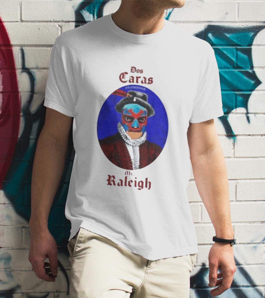 Dos Caras Mr Raleigh Graveyard Lucha Libre Mask T-Shirt