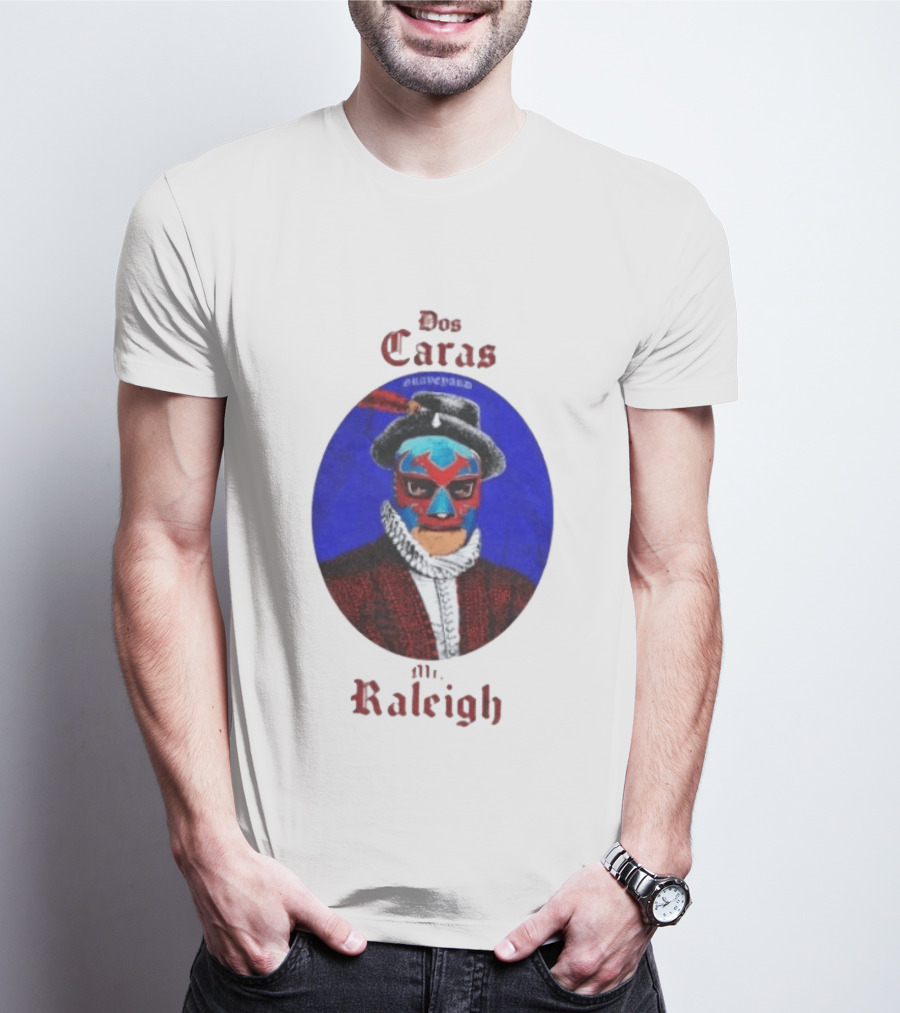 Dos Caras Mr Raleigh Graveyard Lucha Libre Mask T-Shirt