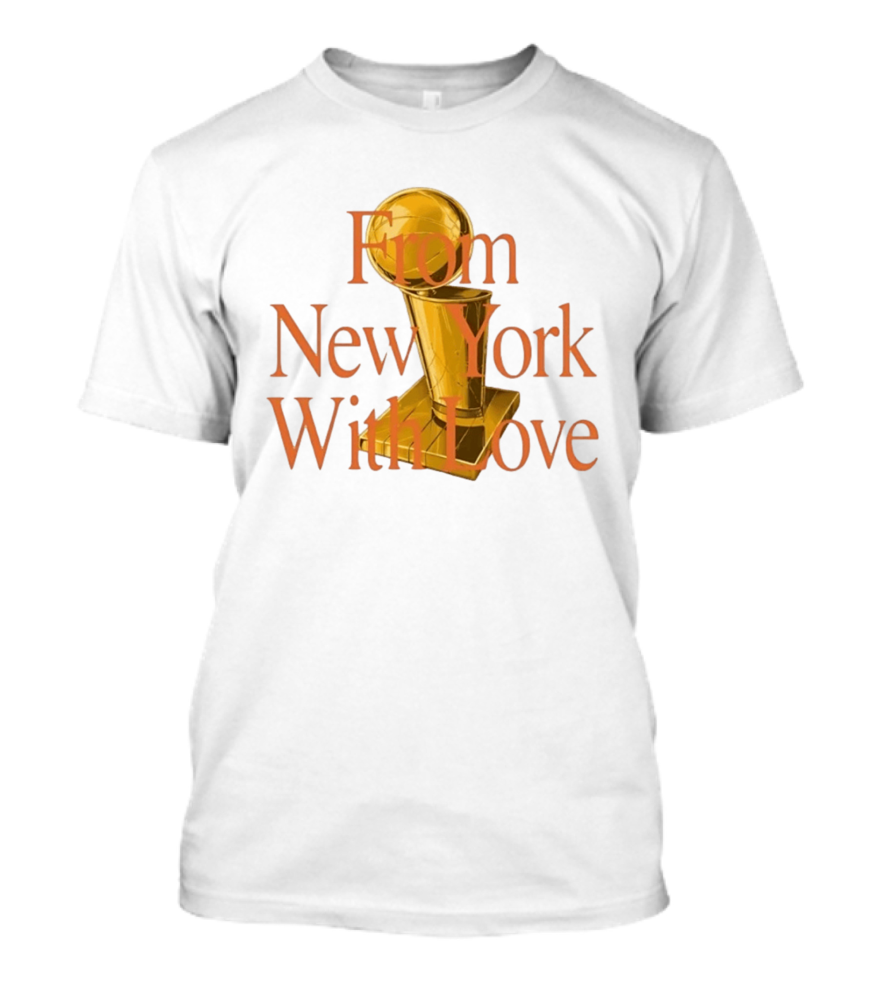 From New York With Love Bricks And Wood Basketball Trophy T-Shirt