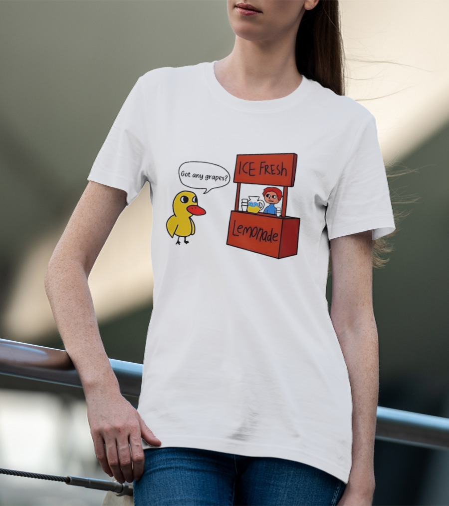 Got Any Grapes Duck Ice Fresh Lemonade Stand T-Shirt