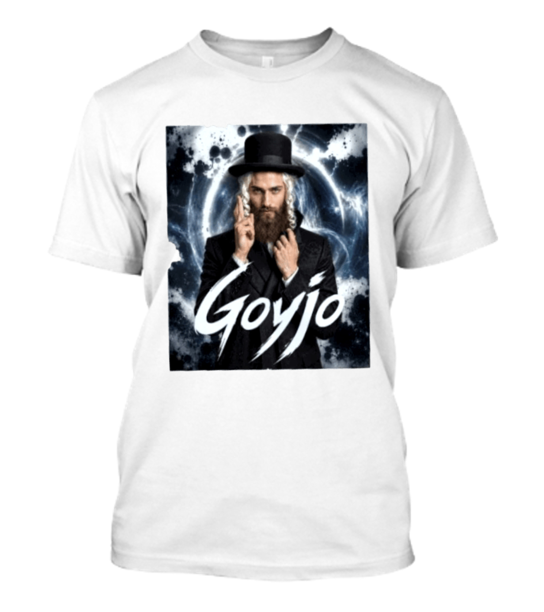 Goyjo Hasidic Top Hat Peys Mysterious Aura T-Shirt