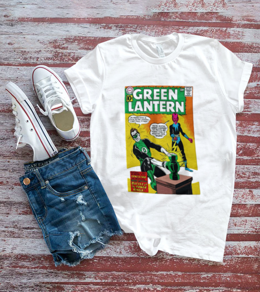 Green Lantern Sinestro Battle Of The Power Rings Comic Cover DC Comics T-Shirt