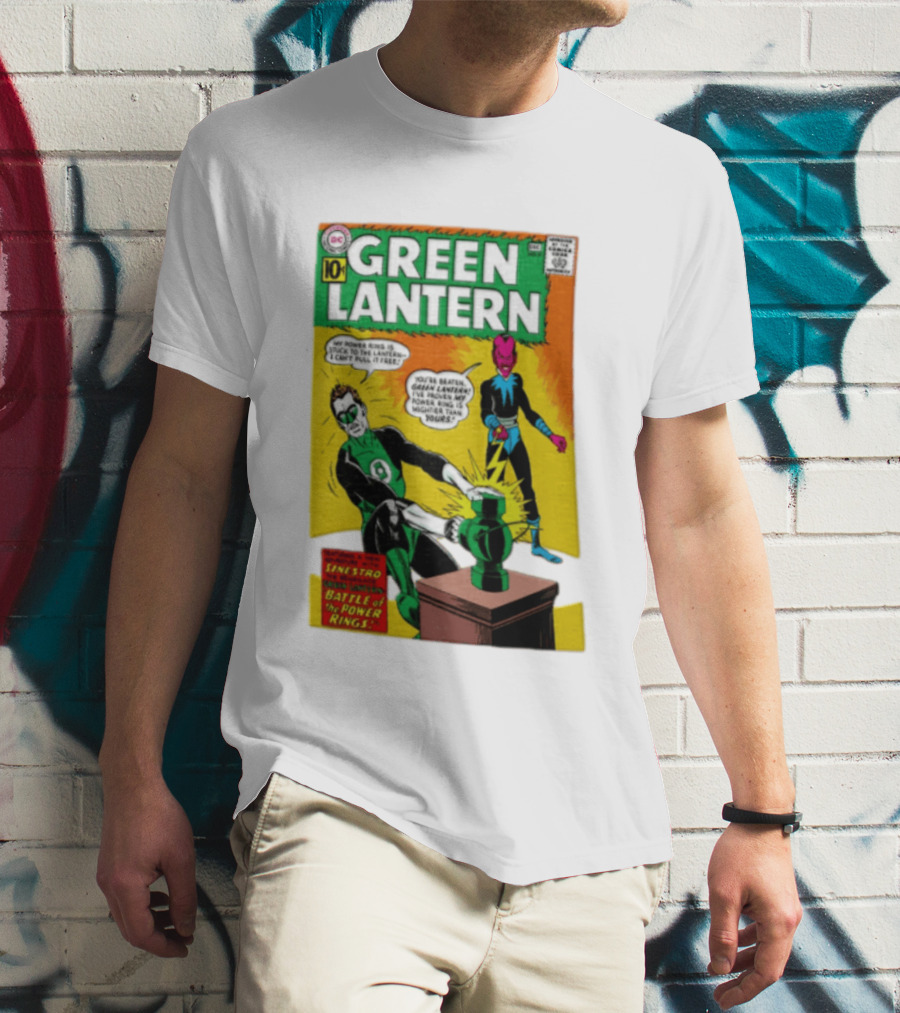 Green Lantern Sinestro Battle Of The Power Rings Comic Cover DC Comics T-Shirt