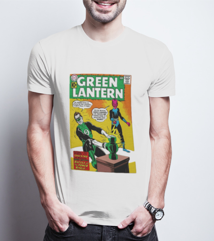 Green Lantern Sinestro Battle Of The Power Rings Comic Cover DC Comics T-Shirt