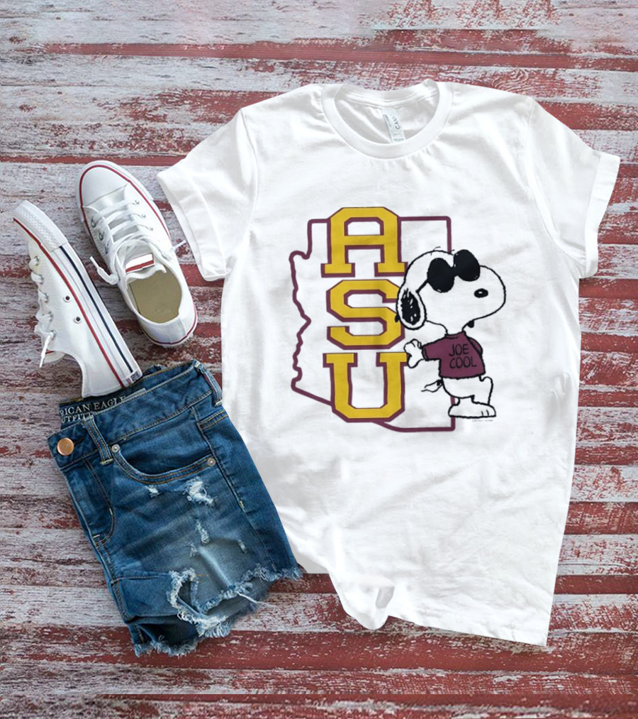 ASU Joe Cool Snoopy Arizona State University T-Shirt