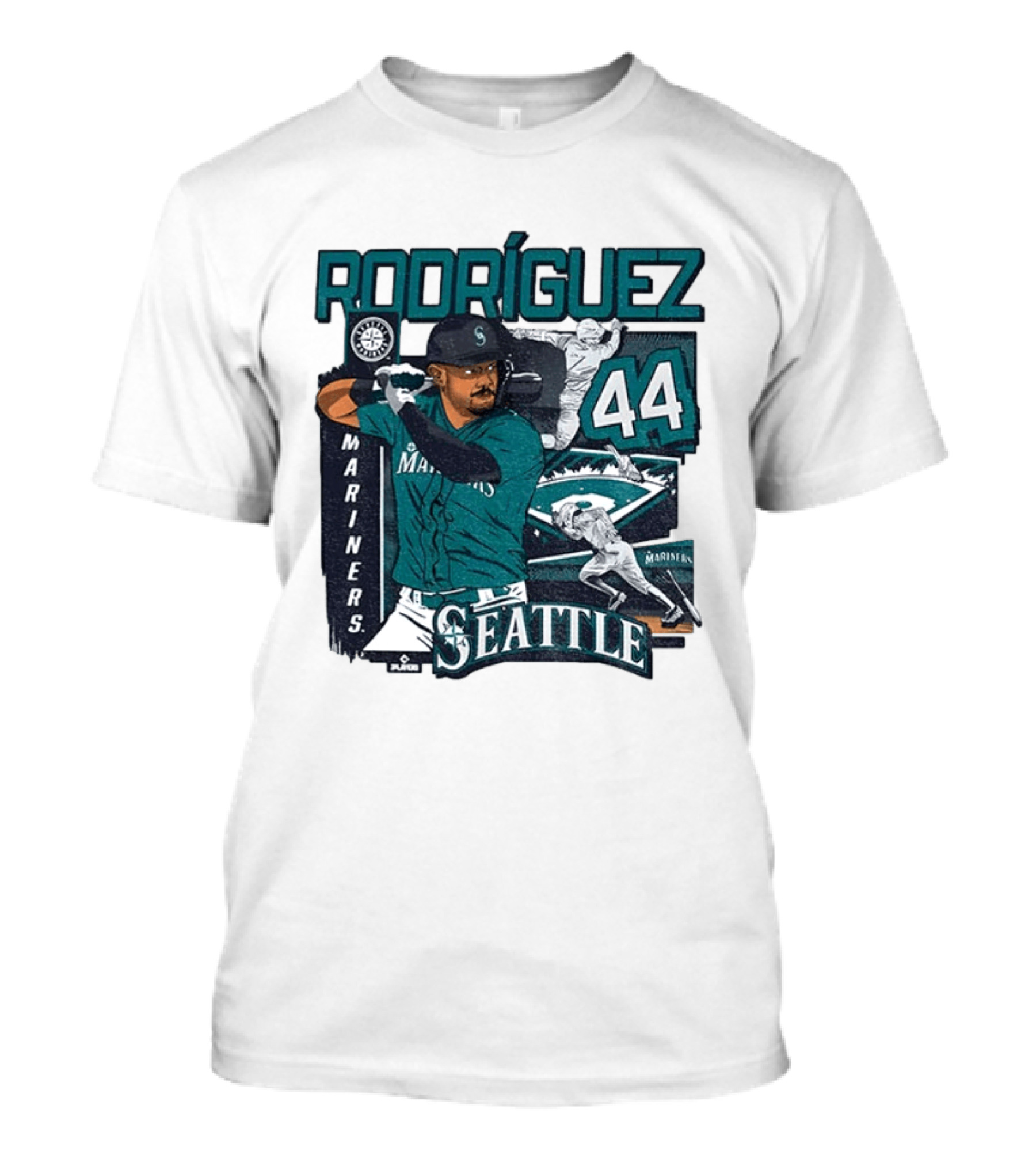 Rodríguez 44 Seattle Mariners Baseball Player T-Shirt