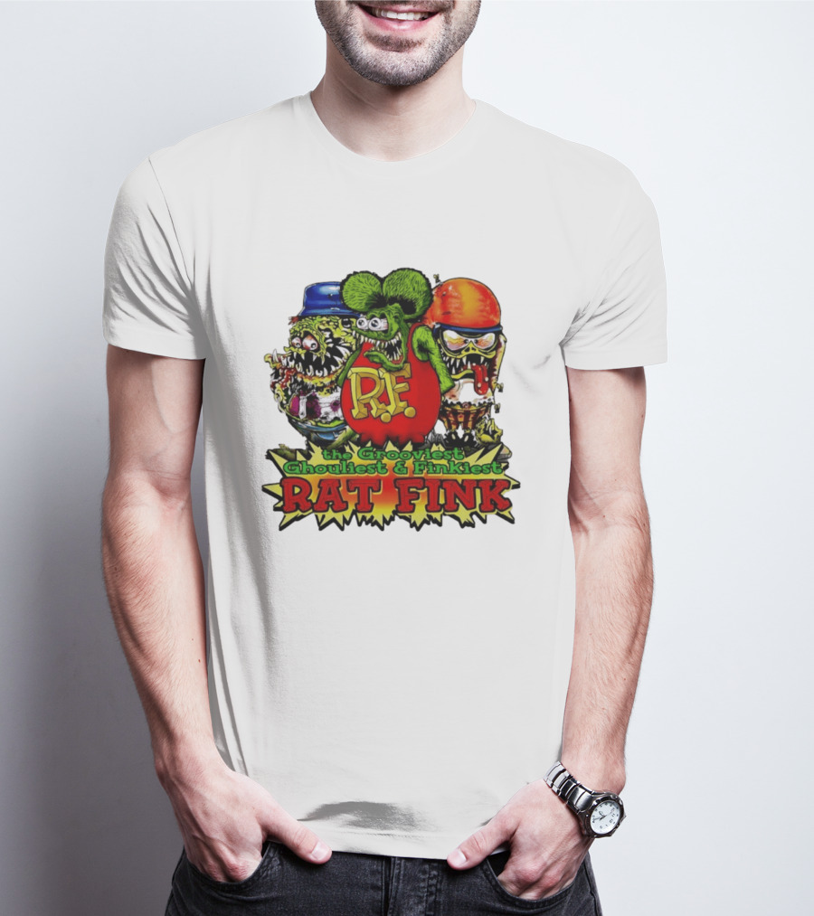 Grooviest Ghouliest Finkiest Rat Fink R.F. T-Shirt