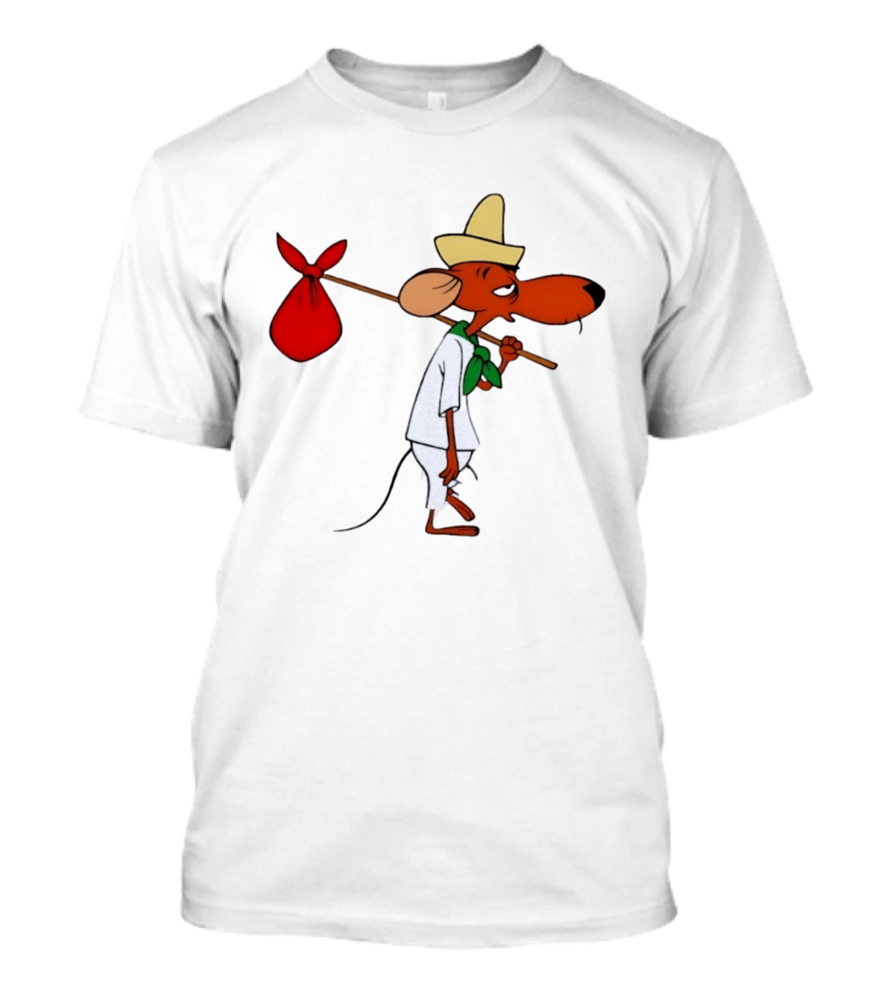 Speedy Gonzales Iconic Cartoon Character With Bindlestick T-Shirt