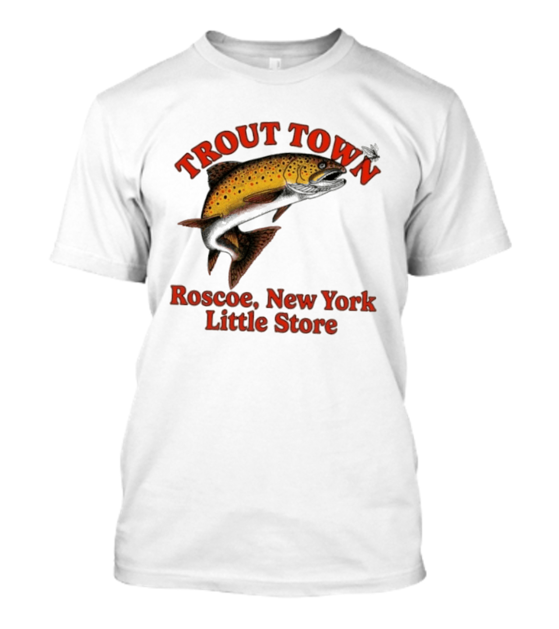 Trout Town Roscoe New York Little Store Fish T-Shirt