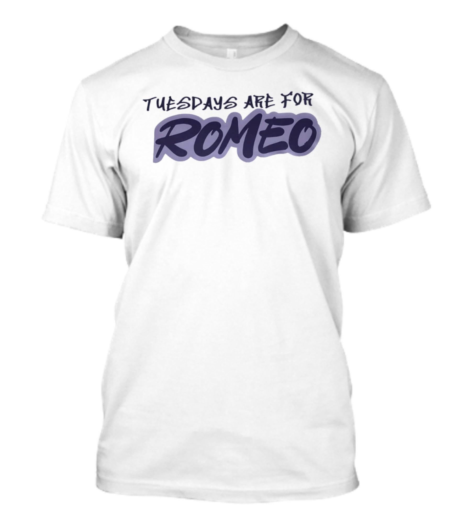 Tuesdays Are For Romeo Personalized Name T-Shirt