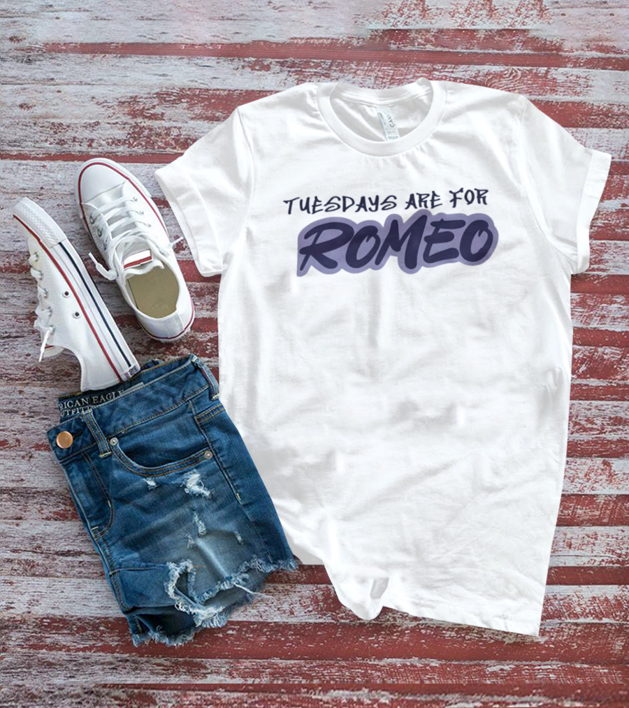 Tuesdays Are For Romeo Personalized Name T-Shirt
