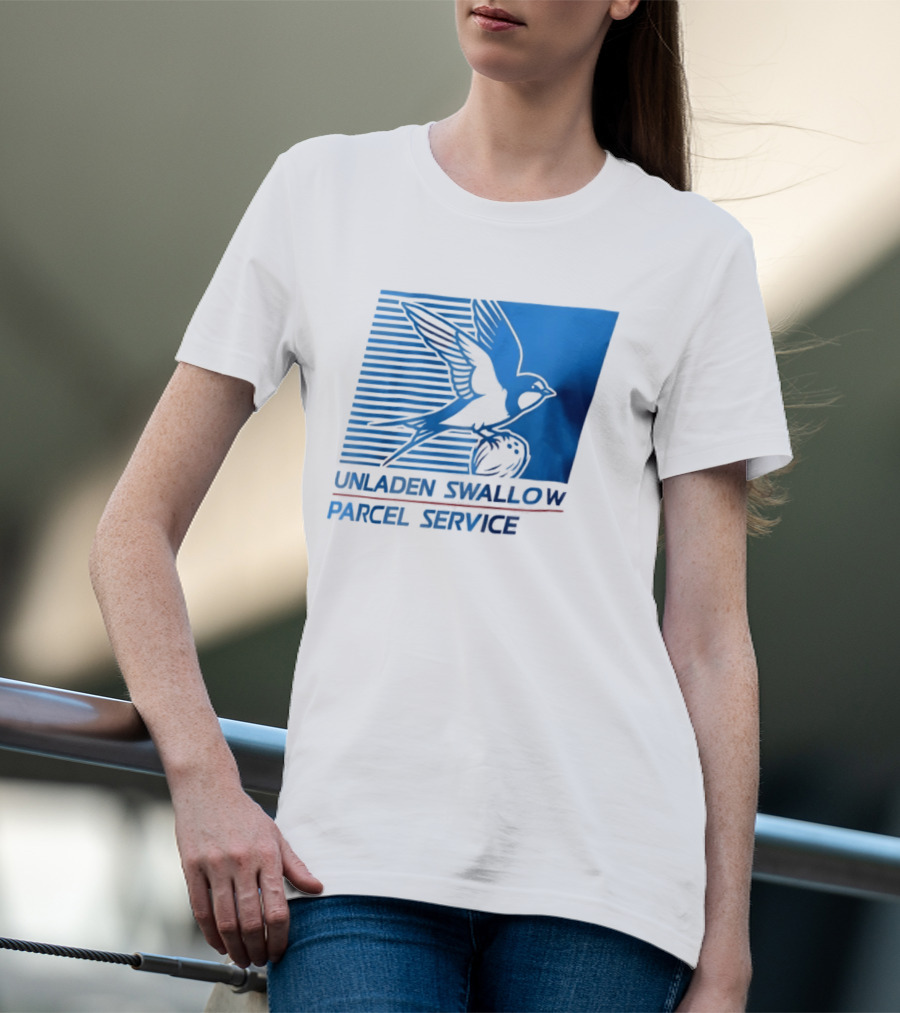 Unladen Swallow Parcel Service Monty Python T-Shirt