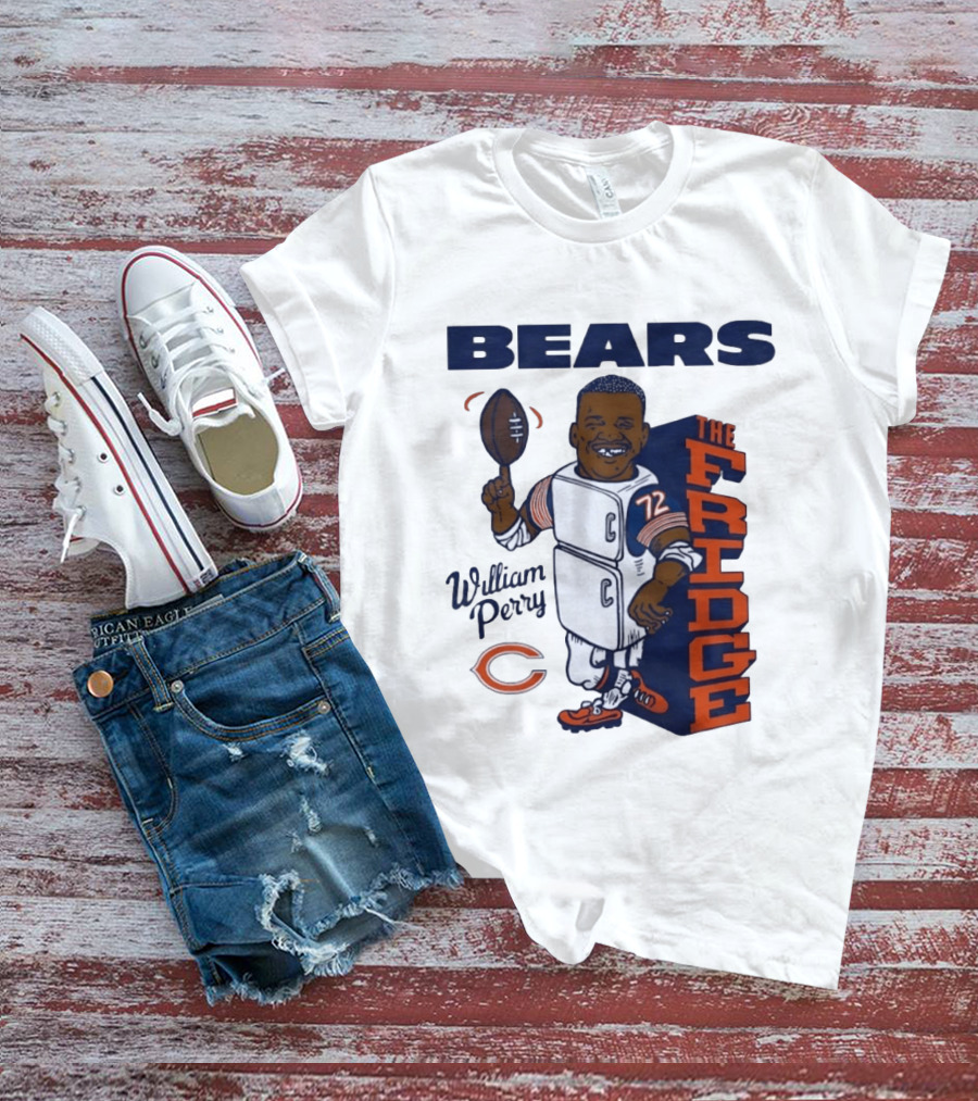 Chicago Bears William Perry The Fridge 72 Football T-Shirt