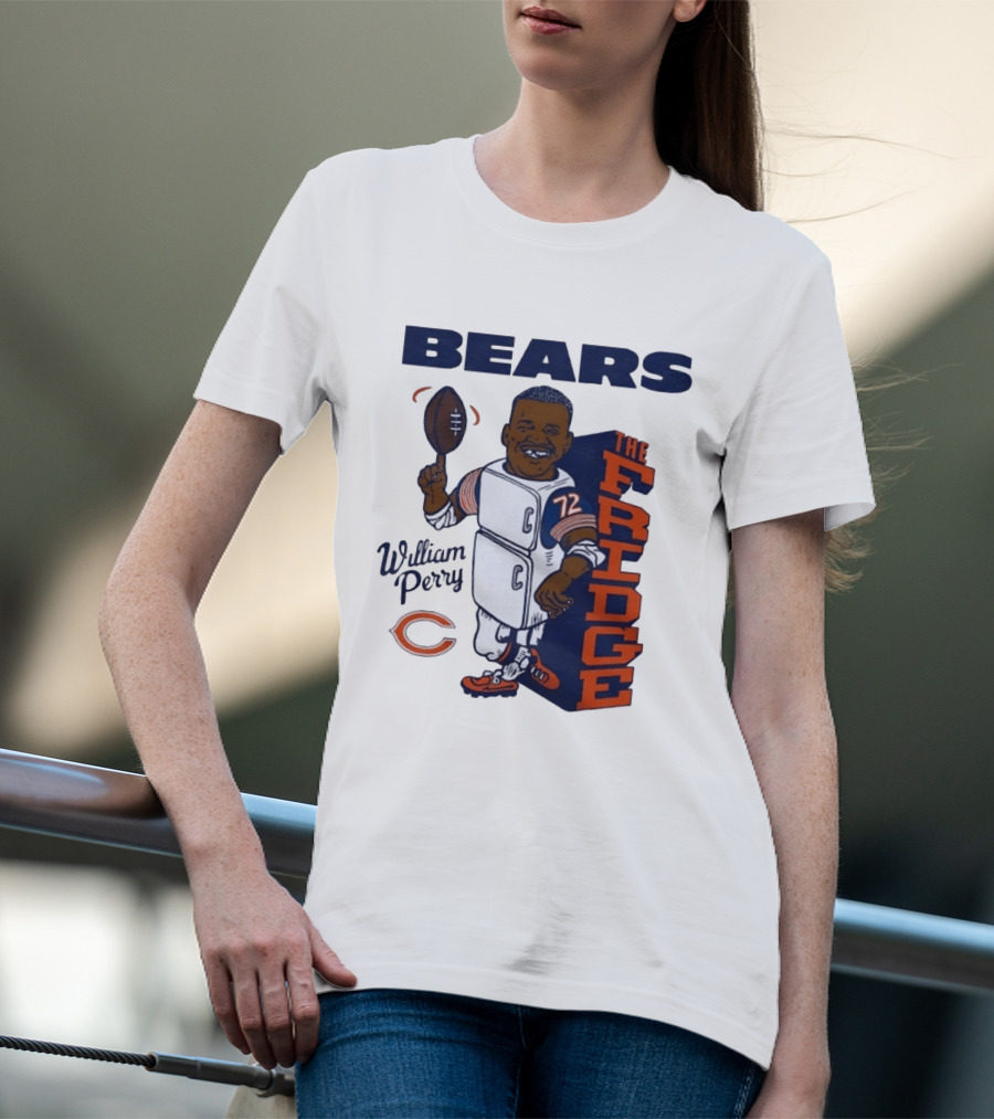 Chicago Bears William Perry The Fridge 72 Football T-Shirt