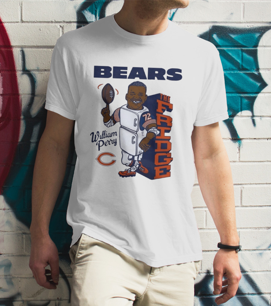 Chicago Bears William Perry The Fridge 72 Football T-Shirt