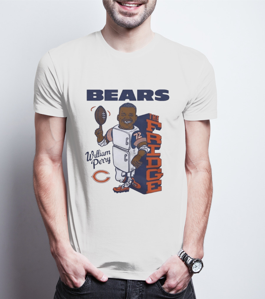 Chicago Bears William Perry The Fridge 72 Football T-Shirt