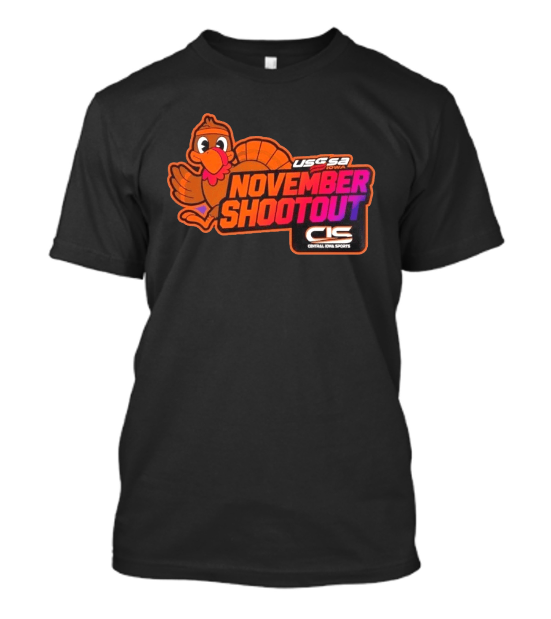 USSSA Iowa November Shootout CIS Central Iowa Sports Turkey 2026 T-Shirt