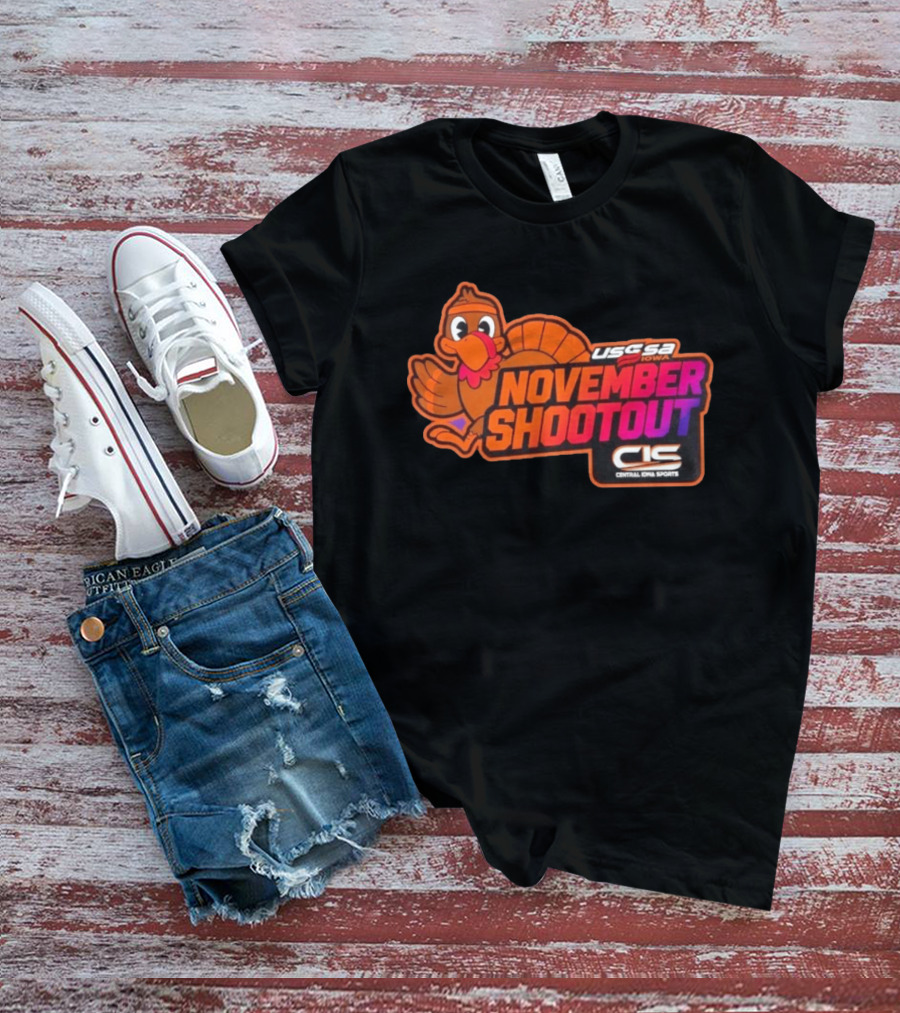 USSSA Iowa November Shootout CIS Central Iowa Sports Turkey 2026 T-Shirt