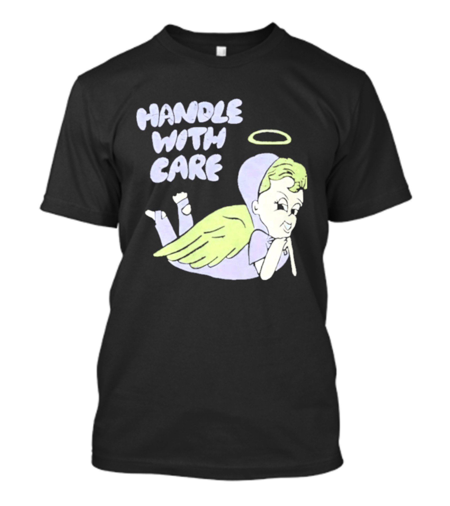 Handle With Care Angel Pastel Halo Wings T-Shirt