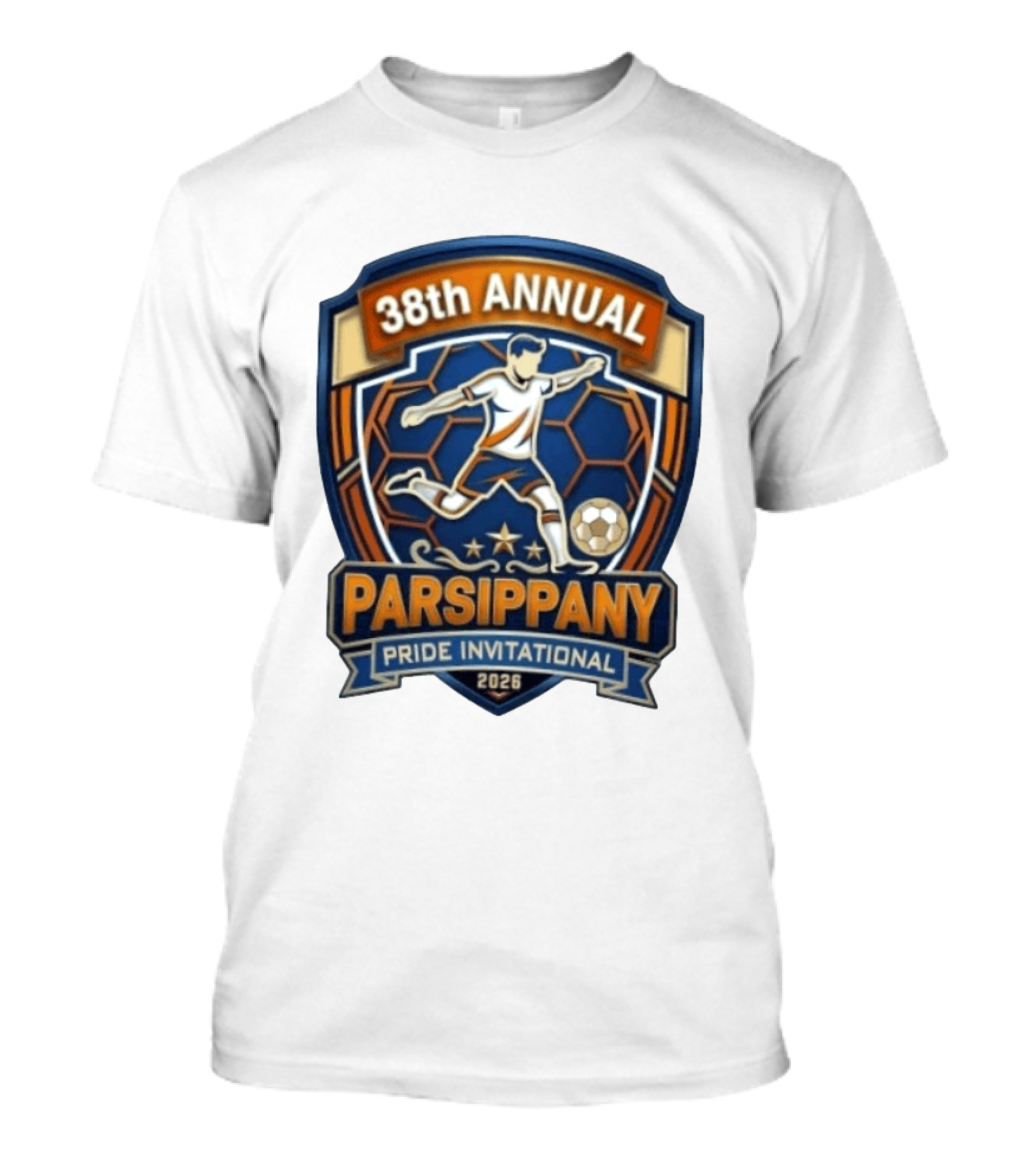 38th Annual Parsippany Pride Invitational 2026 Soccer Event T-Shirt