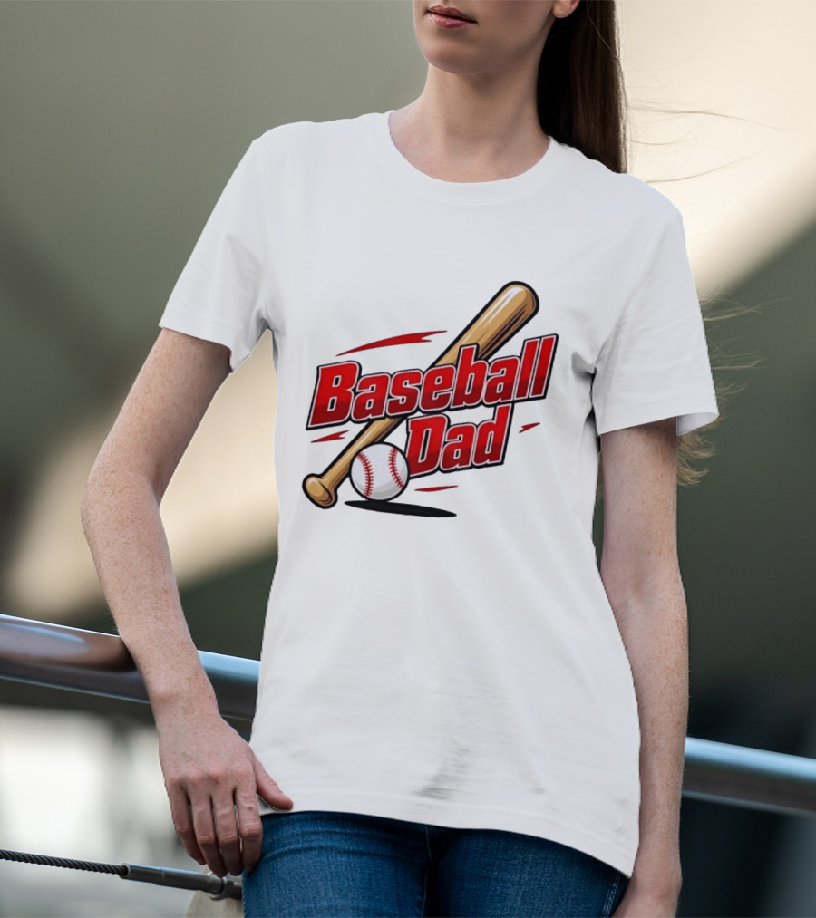 Baseball Dad Bat And Ball Sports T-Shirt