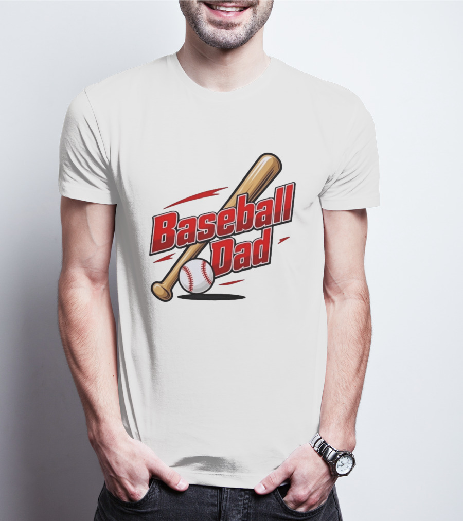 Baseball Dad Bat And Ball Sports T-Shirt