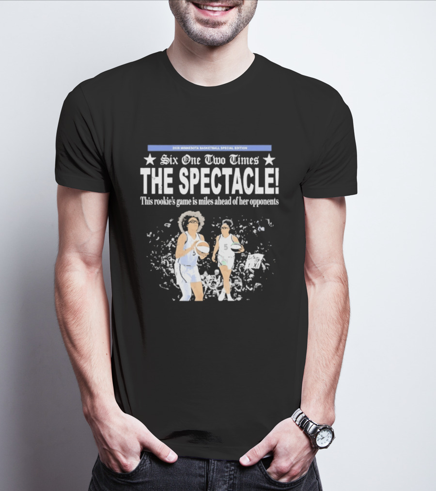 2026 Minnesota Basketball Special Edition Six One Two Times The Spectacle Rookie Game T-Shirt