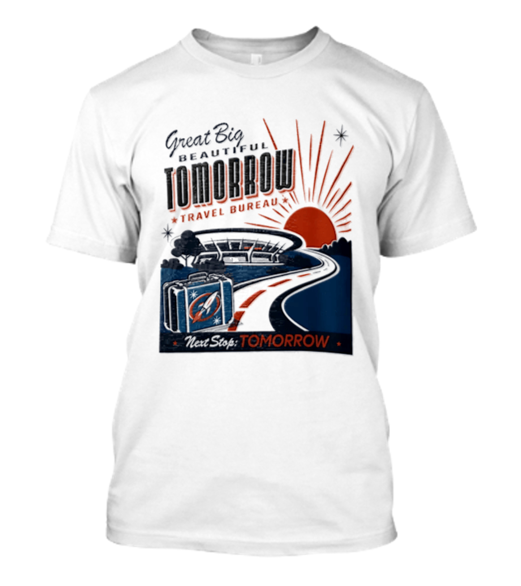 Great Big Beautiful Tomorrow Travel Bureau Tomorrow Carousel T-Shirt