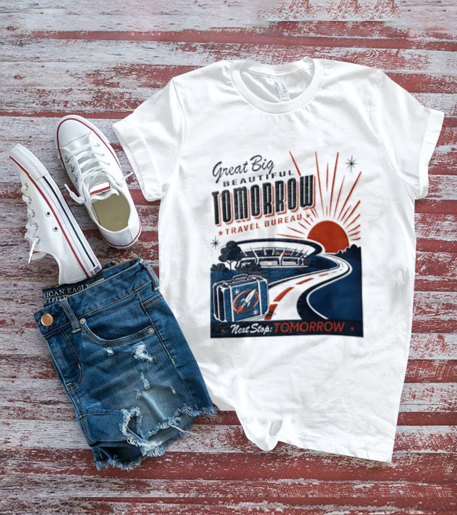 Great Big Beautiful Tomorrow Travel Bureau Tomorrow Carousel T-Shirt