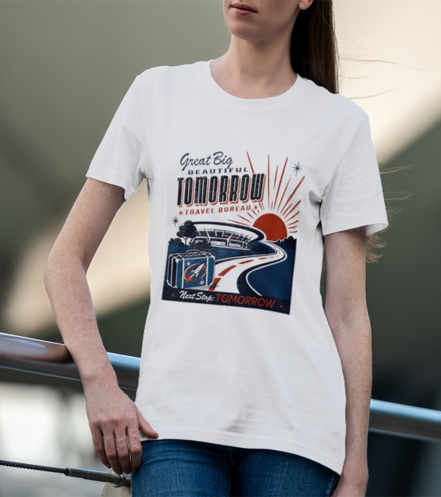 Great Big Beautiful Tomorrow Travel Bureau Tomorrow Carousel T-Shirt